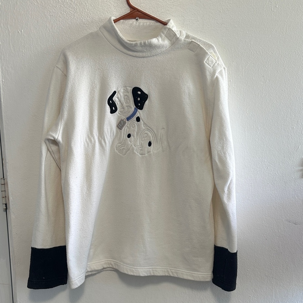 White and Black Dalmatian Design Men/ women’s Sweater